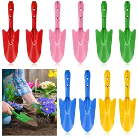 Nicunom N-metalshovel-5c-10p 10 Pack Colorful Metal Garden Shovels And Trowels For Planting Digging
