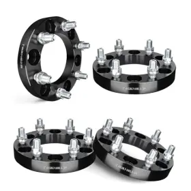 Os06062s1bk Ningbo Jianda Auto Accessories Co. Ltd. 6x5.5 Wheel Spacers Compatible With Chevy 1999-2022 Silverado 1 Inch Black