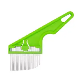 Njp2511 Nisaku Angled Weeder Stainless Steel Head 3 In Blade Plastic Short Handle #3