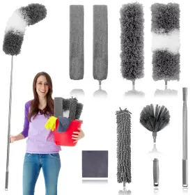 Sdjsdkjq5632 Niurewan Dusters For Cleaning 9pcs Feather Duster With Extension Pole Up To 100ftft Bend