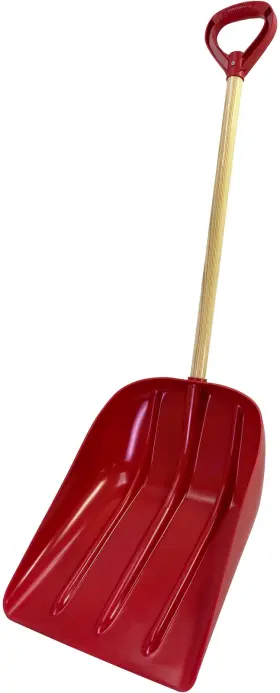 2975 Nobrand Extra Deep Snow Shovel - #12 Scoop Red