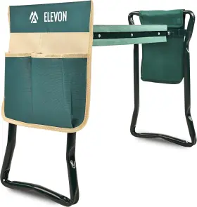 Dsv-el-gs-01gr Nobrand Heavy Duty Garden Kneeler And Seat Foldable With Tool Pouches Reduces Strain