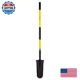 B0f2mmlyfl Nohovu Heavy Duty Shovel Fiberglass Handle 58 Inches Digging Tool