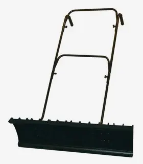 Monap-ps36 Nordic Plow 36 Inch Lightweight Round Sharp Edge Poly Pusher Snow Shovel Adjustable Handle