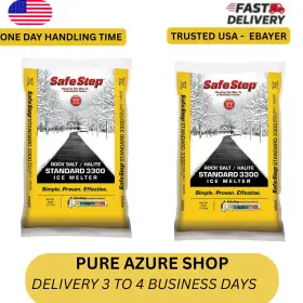806661 North American Salt 2 Pack Safestep Rock Salt/halite Standard 3300 Ice Melter