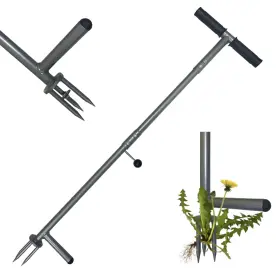 N2501 Nouseg 39 Inch /42 Stand Up Weeder Hand Tool - Weed Puller Long C Black