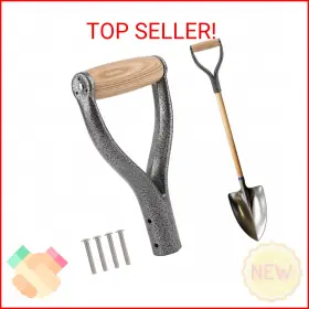 Nowhyx 22425657 Shovel D Grip Handle 32mm Inner Diameter Metal Replacement With W