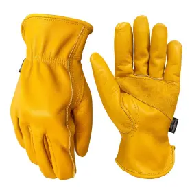 Nuo Wen 707296784439 Leather Work Gloves For Gardening/cutting/construction/motorcycle/farm Men &