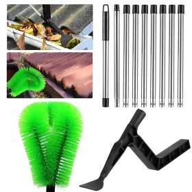 Gutter09 Obdkcan 2 In 1 Gutter Cleaning Tools 12.8ft Adjustable From The