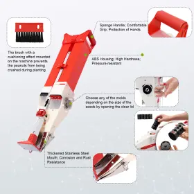 Ocasami 756804842468 New Handheld Manual Fertilizer Planter Garden Corn Peanut Seeder Planing Tool #2