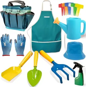 Official 313047961969 Kids Gardening Set Garden Tool Kit For Toddlers Include Trowel Shovel And