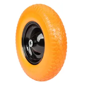 Ogracwheel 750081130768 16 Inch 4.80/4.00-8 Flat Free Wheelbarrow Tire 3.5-6 Hub Solid Foamed 5/8 And 3/4