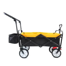 Olumat 445012166116 3 Cu. Ft. Steel Garden Cart Black