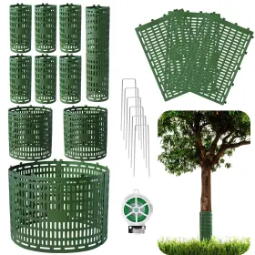 Omirome 761062232104 18pcs Tree Trunk Protector Guards With 18 Pcs Green