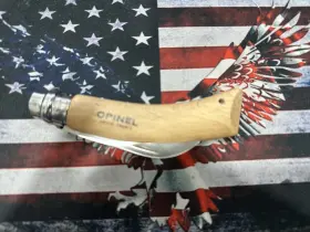 Opinel 123841131409 No. 8 Pruning Folding Knife - Stainless Steel For Grafting