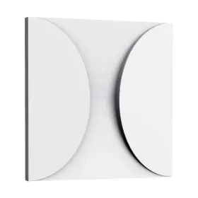 Orac Decor 414433018146 1-1/8 Inch X 1 Ft. Circle White Polyurethane 3d Wall Paneling 1-pack