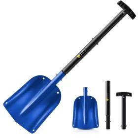 Orientools 743447976650 Aluminum Snow Shovel 3 Piece Collapsible With Extendable Handle 2