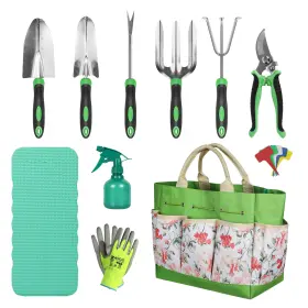 Orientools Yll-016-grb-us1 Gardening Gifts For Women And Men Garden Tools Set Kit With Green