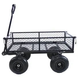 Qs-yq408 Otryad 17 Cu. Ft. Metal Garden Cart Wagon Trucks To Transport Fruit