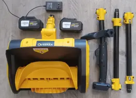 Cxj003 Ouseman Cordless Snow Shovel 24v 13-inch 3ah Blower 2 Batteries