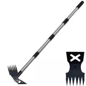 Oyezvary 445007221219 60 Inch Garden Hoe Long Handle 2 In 1 Weeding Tool With Adjustable Stainless Stee