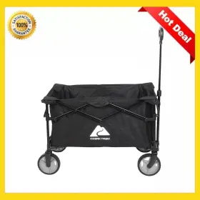 15070265053 Ozark Trail Multi-purpose Big Bucket Cart Folding Utility Wagon Black New