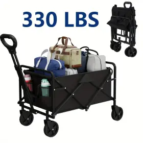 Nbvg7 Ozark Trail 330 Lbs Heavy-duty Folding Utility Wagon - Collapsible Portable And Spaciou