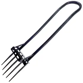 5cftj Paiaojia 5 Tines Heavy Duty Pitch Fork For Gardening Spading Digging Garden Forge