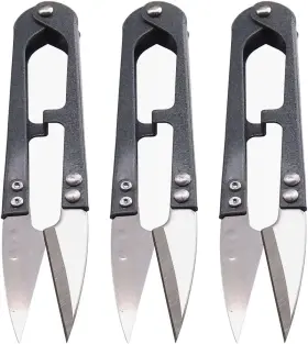 T-289 Penta Angel 4.1inch Sewing Scissors Yarn Thread Mini 3pcs Gray
