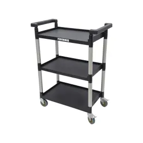 Mofcas002 Performax 300 Lb 3 Tier Shelf Utility Cart Steel Swivel Caster Kitchen Rolling Storage