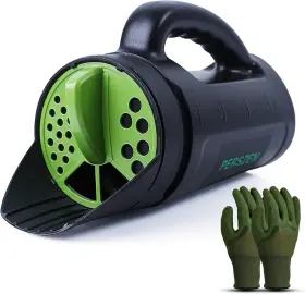 Perszen 744759715500 Seed Spreader Hand Held Lawn And Garden For Fertilizer Gr