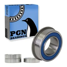 Bb-6003-flanged Pgn Bearings Bb-6003-flanged/4 4 Pack 3/4 Inch X 1-3/8 Flanged Ball Bearing - Replacement For Lawnmower