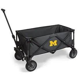 Picnic Time 099967348157 Ncaa Michigan Wolverines Adventure Wagon Folding - Cart Sport U