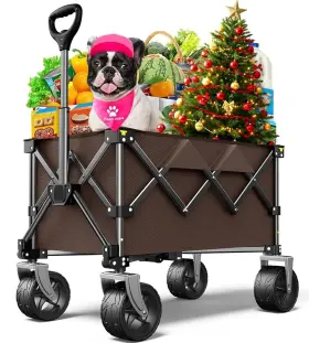 Pikulla 198715420074 Beach Wagon Collapsiblewagon 220lbs With Big Wheels Foldable Ca