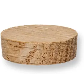Pinehurst Crafts Plug Oak 1in 1-inch Flat Head Plugs Side/face Grain Great For Brown