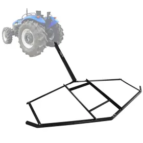 Pingdir 765154800127 Driveway Drag Harrow 74 Inch Width 39 Length Heavy Duty Lawn Leveling Tool With 2
