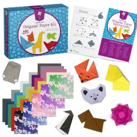 B0cl2qqbwj Pinwheel Crafts 450-sheet Origami Kit For Kids Ages 5-12 With Guidebook