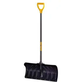 Plastic 744110180596 Snow Shovel Strong Poly D-grip Steel Handle 38.3 Inch Sturdy Blade