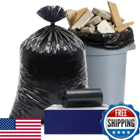 B07jvpj634 Plasticplace Contractor Trash Bags 40-45 Gallon 3.0 Mil Heavy Duty Garbage