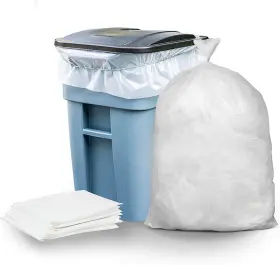 T33121cl Plasticplace - W33ldc1 33 Gallon Trash Bags 1.2 Mil Clear Heavy Duty Garbage