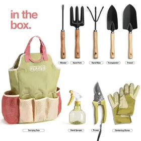 Play22 810078576815 Gardening Tools Set Of 10 - Complete Heavy Duty Garden With Fashion #3