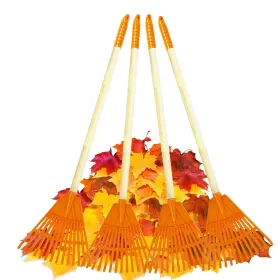 4rakes Pomiku Kids Rakes 4 Pieces 31 Inch Heavy Duty Lawn Tool For Leaves Child Size