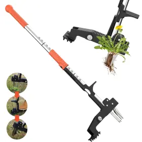 Pooside 673658100240 Weed Puller Tool Gardening Stand-up Weeder With Ergonomic 39.3 Inch Long