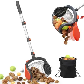 Pooside 726208848861 Acorn Picker Upper Roller - Nut Gatherer With Foot-operated Release Multifun