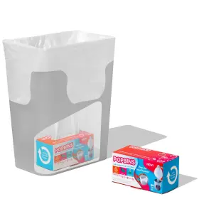 B0d2429nzz Popbins Small Clear Trash Bags 1.2 Gal For Bathroom Bedroom Kitchen Office