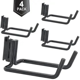 Porohom 702909506415 4 Pack E-track Heavy Duty Shovel Hanger For Store Long Handled Tools Large S