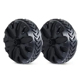 Portal 844093075299 Wagon Wheels 8 Inch Diameter X 3.4 Wide For Utility Cart Plastic W #2