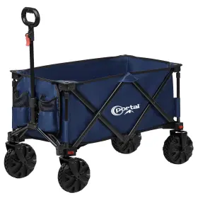 Portal 930252040421 Collapsible Folding Utility Wagon Foldable Carts Heavy Duty La