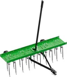 Pptb-1006-1009 Ppolb 40/48 Inch Atv Mower Lawn Tractor Tow Behind Dethatcher Spring Steel Rake 20/24tines