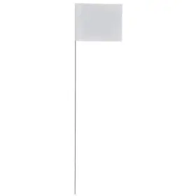 4536w-200 Presco Marking Flag White Blank Pvc Pk100